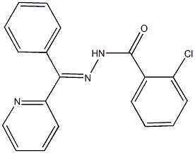 2-chloro-N'-[phenyl(2-pyridinyl)methylene]benzohydrazide|