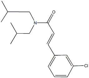 3-(3-chlorophenyl)-N,N-diisobutylacrylamide,551923-78-5,结构式