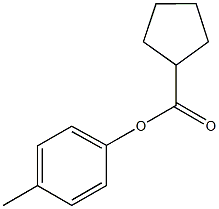 4-methylphenylcyclopentanecarboxylate Struktur