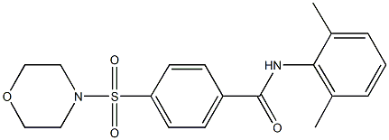 552829-00-2 N-(2,6-dimethylphenyl)-4-(4-morpholinylsulfonyl)benzamide