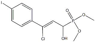 dimethyl 3-chloro-1-hydroxy-3-(4-iodophenyl)-2-propenylphosphonate,55338-94-8,结构式