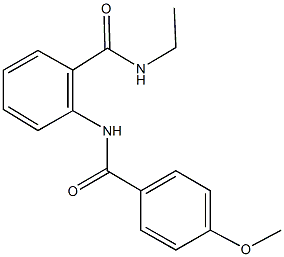 N-ethyl-2-[(4-methoxybenzoyl)amino]benzamide Structure