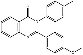 2-(4-methoxyphenyl)-3-(4-methylphenyl)-4(3H)-quinazolinone 化学構造式
