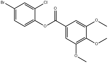 4-bromo-2-chlorophenyl 3,4,5-trimethoxybenzoate,556027-22-6,结构式