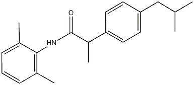 N-(2,6-dimethylphenyl)-2-(4-isobutylphenyl)propanamide Structure