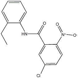 5-chloro-N-(2-ethylphenyl)-2-nitrobenzamide 化学構造式