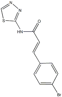 3-(4-bromophenyl)-N-(1,3,4-thiadiazol-2-yl)acrylamide,557775-39-0,结构式