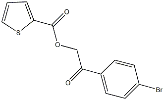 2-(4-bromophenyl)-2-oxoethyl 2-thiophenecarboxylate Structure