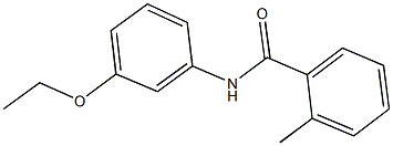 N-(3-エトキシフェニル)-2-メチルベンズアミド 化学構造式