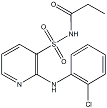 55884-12-3 2-(2-chloroanilino)-N-propionyl-3-pyridinesulfonamide