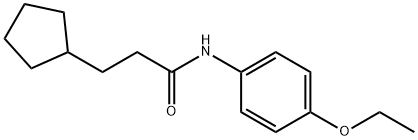 3-cyclopentyl-N-(4-ethoxyphenyl)propanamide,560072-23-3,结构式