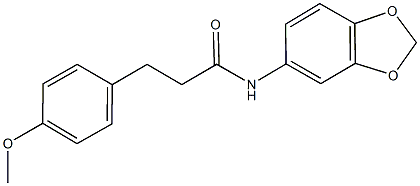 N-(1,3-benzodioxol-5-yl)-3-(4-methoxyphenyl)propanamide Struktur