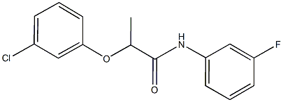 2-(3-chlorophenoxy)-N-(3-fluorophenyl)propanamide|