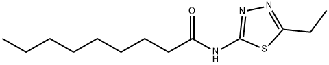 N-(5-ethyl-1,3,4-thiadiazol-2-yl)nonanamide Struktur