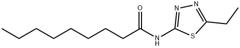 N-(5-ethyl-1,3,4-thiadiazol-2-yl)nonanamide 化学構造式