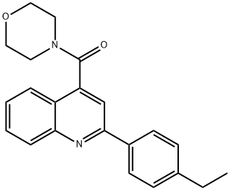 2-(4-ethylphenyl)-4-(4-morpholinylcarbonyl)quinoline Structure