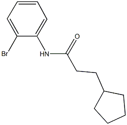 N-(2-bromophenyl)-3-cyclopentylpropanamide Struktur
