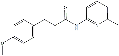 3-(4-methoxyphenyl)-N-(6-methyl-2-pyridinyl)propanamide Structure