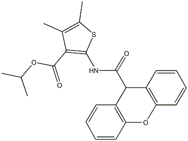 isopropyl 4,5-dimethyl-2-[(9H-xanthen-9-ylcarbonyl)amino]-3-thiophenecarboxylate|