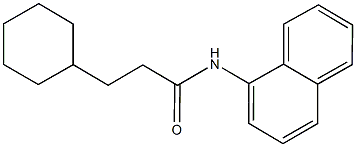 3-cyclohexyl-N-(1-naphthyl)propanamide Struktur