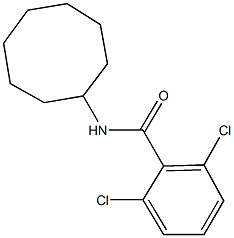 2,6-dichloro-N-cyclooctylbenzamide Structure