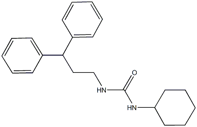 N-cyclohexyl-N'-(3,3-diphenylpropyl)urea,560092-95-7,结构式