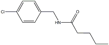 N-(4-chlorobenzyl)pentanamide 化学構造式