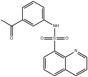 N-(3-acetylphenyl)-8-quinolinesulfonamide,560093-34-7,结构式