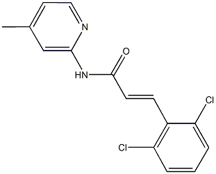 3-(2,6-dichlorophenyl)-N-(4-methyl-2-pyridinyl)acrylamide Structure