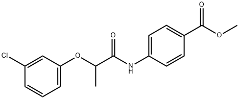 methyl 4-{[2-(3-chlorophenoxy)propanoyl]amino}benzoate Structure