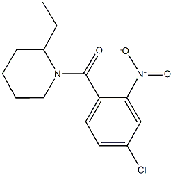 1-{4-chloro-2-nitrobenzoyl}-2-ethylpiperidine Structure