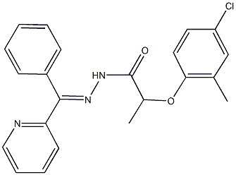 2-(4-chloro-2-methylphenoxy)-N'-[phenyl(2-pyridinyl)methylene]propanohydrazide,560104-12-3,结构式