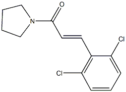 1-[3-(2,6-dichlorophenyl)acryloyl]pyrrolidine Structure