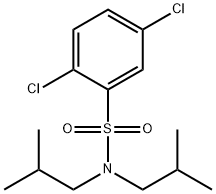 2,5-dichloro-N,N-diisobutylbenzenesulfonamide Structure