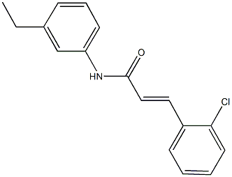 3-(2-chlorophenyl)-N-(3-ethylphenyl)acrylamide Structure