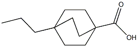 4-propylbicyclo[2.2.2]octane-1-carboxylic acid 结构式