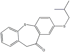 8-(isobutylsulfanyl)dibenzo[b,f]thiepin-10(11H)-one 结构式