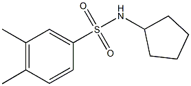 N-cyclopentyl-3,4-dimethylbenzenesulfonamide Structure