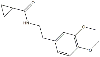 N-[2-(3,4-dimethoxyphenyl)ethyl]cyclopropanecarboxamide,56100-67-5,结构式