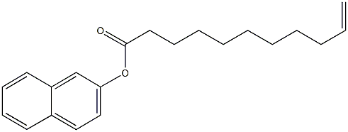 2-naphthyl undec-10-enoate Structure