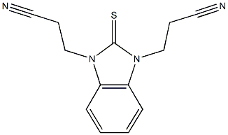 3-(3-(2-cyanoethyl)-2-thioxo-1H-benzimidazol-1(2H)-yl)propanenitrile Structure