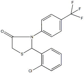 562094-95-5 2-(2-chlorophenyl)-3-[4-(trifluoromethyl)phenyl]-1,3-thiazolidin-4-one