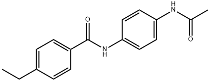 N-[4-(acetylamino)phenyl]-4-ethylbenzamide Structure