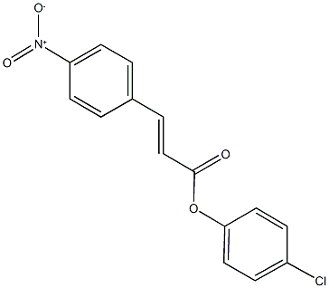 4-chlorophenyl 3-{4-nitrophenyl}acrylate,56310-46-4,结构式