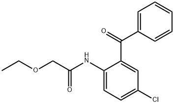 N-(2-benzoyl-4-chlorophenyl)-2-ethoxyacetamide Struktur