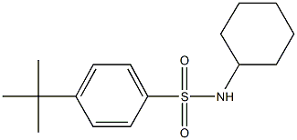 4-tert-butyl-N-cyclohexylbenzenesulfonamide Structure