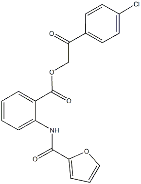 2-(4-chlorophenyl)-2-oxoethyl 2-(2-furoylamino)benzoate,564466-32-6,结构式