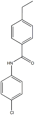 N-(4-chlorophenyl)-4-ethylbenzamide Struktur