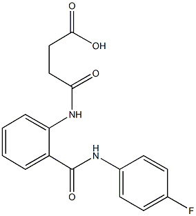 4-{2-[(4-fluoroanilino)carbonyl]anilino}-4-oxobutanoic acid|