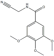 N-(cyanomethyl)-3,4,5-trimethoxybenzamide 化学構造式